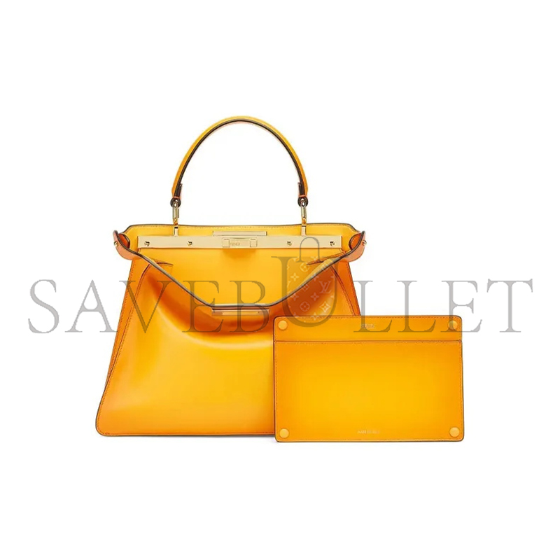 FENDI PEEKABOO ISEEU GOLD BUCKLE CROSSBODY HANDBAG 8BN321AF2IF1DZH (33*25*12cm)
